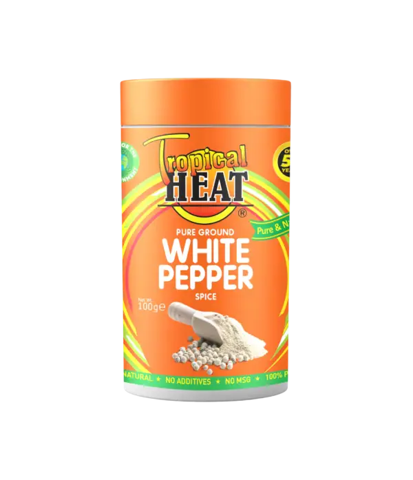 Pure Ground White Pepper Spice - Tropical Heat